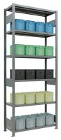 SCHULTE Schwerlastregal MULTIplus 250 12941-LR silber 100,0 x 40,0 x 250,0 cm