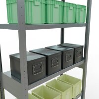 SCHULTE Schwerlastregal MULTIplus 250 12941-LR silber 100,0 x 40,0 x 250,0 cm