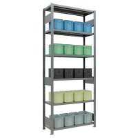 SCHULTE Schwerlastregal MULTIplus 250 12941-LR silber 100,0 x 40,0 x 250,0 cm