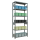 SCHULTE Schwerlastregal MULTIplus 250 12941-LR silber 100,0 x 40,0 x 250,0 cm