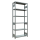SCHULTE Schwerlastregal MULTIplus 250 12941-LR silber 100,0 x 40,0 x 250,0 cm