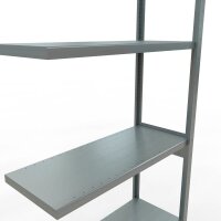 SCHULTE Anbau-Schwerlastregal MULTIplus 250 12947-LR silber 100,0 x 40,0 x 300,0 cm