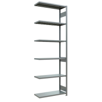 SCHULTE Anbau-Schwerlastregal MULTIplus 250 12947-LR silber 100,0 x 40,0 x 300,0 cm