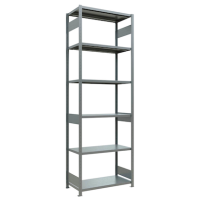 SCHULTE Schwerlastregal MULTIplus 250 12952-LR silber 100,0 x 50,0 x 300,0 cm