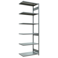 SCHULTE Anbau-Schwerlastregal MULTIplus 250 12967-LR silber 100,0 x 60,0 x 300,0 cm