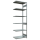 SCHULTE Anbau-Schwerlastregal MULTIplus 250 12967-LR silber 100,0 x 60,0 x 300,0 cm