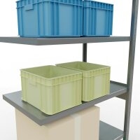 SCHULTE Anbau-Schwerlastregal MULTIplus 250 12966-LR silber 100,0 x 60,0 x 250,0 cm