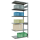 SCHULTE Anbau-Schwerlastregal MULTIplus 250 12966-LR silber 100,0 x 60,0 x 250,0 cm