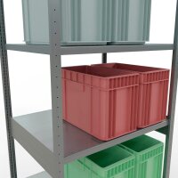 SCHULTE Schwerlastregal MULTIplus 250 12982-LR silber 100,0 x 80,0 x 300,0 cm