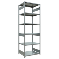 SCHULTE Schwerlastregal MULTIplus 250 12982-LR silber 100,0 x 80,0 x 300,0 cm