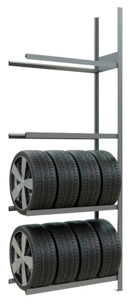 SCHULTE Anbauregal 20985 silber 100,0 x 40,0 x 275,0 cm