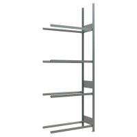 SCHULTE Anbauregal 20985 silber 100,0 x 40,0 x 275,0 cm