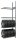 SCHULTE Anbauregal 20985 silber 100,0 x 40,0 x 275,0 cm