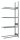 SCHULTE Anbauregal 20990 silber 115,0 x 40,0 x 275,0 cm