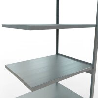 SCHULTE Anbau-Schwerlastregal MULTIplus 250 12987-LR silber 100,0 x 80,0 x 300,0 cm