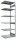SCHULTE Anbau-Schwerlastregal MULTIplus 250 12987-LR silber 100,0 x 80,0 x 300,0 cm