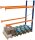 SCHULTE Anbau-Schwerlast-Weitspannregal 46828-N orange, blau, silber 278,6 x 110,0 x 400,0 cm