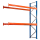 SCHULTE Anbau-Schwerlast-Weitspannregal 46828-N orange, blau, silber 278,6 x 110,0 x 400,0 cm