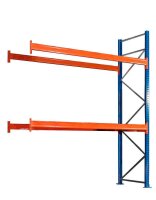 SCHULTE Anbau-Schwerlast-Weitspannregal 46827-N orange, blau, silber 278,6 x 110,0 x 300,0 cm