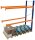 SCHULTE Anbau-Schwerlast-Weitspannregal 46827-N orange, blau, silber 278,6 x 110,0 x 300,0 cm
