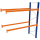 SCHULTE Anbau-Schwerlast-Weitspannregal 46827-N orange, blau, silber 278,6 x 110,0 x 300,0 cm