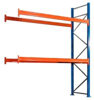 SCHULTE Anbau-Schwerlast-Weitspannregal 46829-N orange, blau, silber 278,6 x 110,0 x 500,0 cm