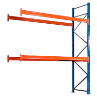 SCHULTE Anbau-Schwerlast-Weitspannregal 46829-N orange, blau, silber 278,6 x 110,0 x 500,0 cm