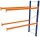 SCHULTE Anbau-Schwerlast-Weitspannregal 46829-N orange, blau, silber 278,6 x 110,0 x 500,0 cm