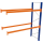 SCHULTE Anbau-Schwerlast-Weitspannregal 46829-N orange, blau, silber 278,6 x 110,0 x 500,0 cm