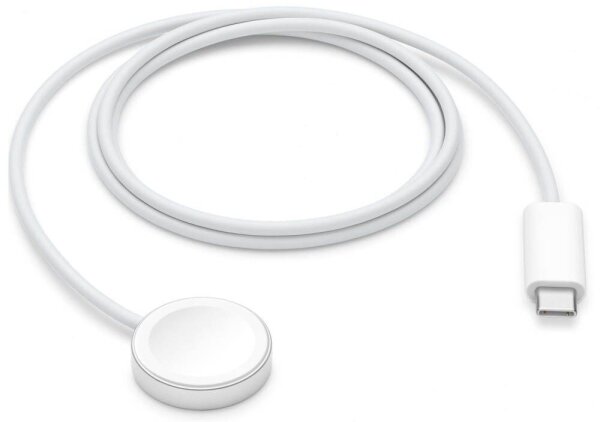 Apple Watch Magnetisches Ladekabel auf USB Induktive Ladestation weiß, Kabellänge: 1,0 m
