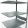 SCHULTE Anbau-Schwerlastregal MULTIplus 150 12787-LR silber 100,0 x 80,0 x 300,0 cm