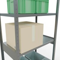SCHULTE Schwerlastregal MULTIplus 250 12962-LR silber 100,0 x 60,0 x 300,0 cm
