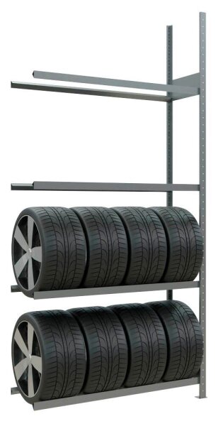 SCHULTE Anbauregal 20995 silber 130,0 x 40,0 x 275,0 cm