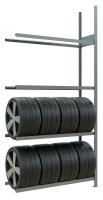SCHULTE Anbauregal 20995 silber 130,0 x 40,0 x 275,0 cm