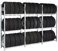 SCHULTE Anbauregal 20995 silber 130,0 x 40,0 x 275,0 cm