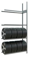 SCHULTE Anbauregal 20995 silber 130,0 x 40,0 x 275,0 cm