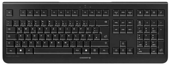 CHERRY KW 3000 Tastatur kabellos schwarz