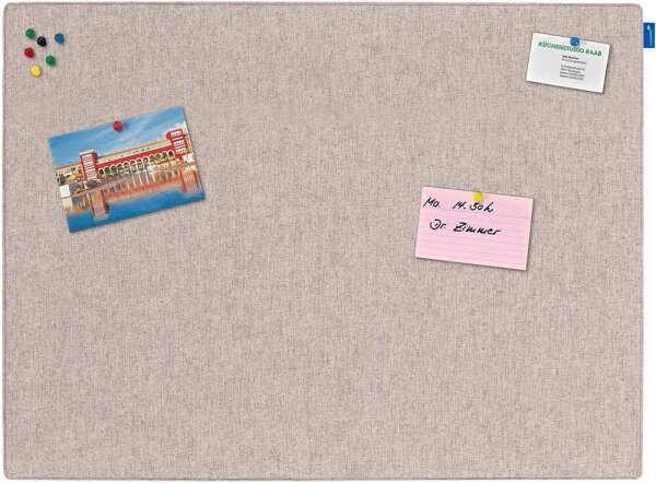 Legamaster Pinnwand BOARD-UP Akustik 75,0 x 50,0 cm Textil beige