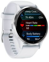 GARMIN Venu 3 Smartwatch steinweiß, silber