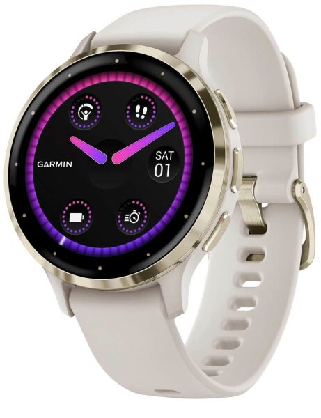GARMIN Venu 3S Smartwatch elfenbein, softgold