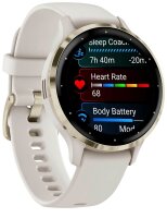 GARMIN Venu 3S Smartwatch elfenbein, softgold