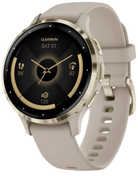 GARMIN Venu 3S Smartwatch french grey, softgold
