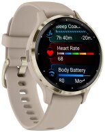 GARMIN Venu 3S Smartwatch french grey, softgold