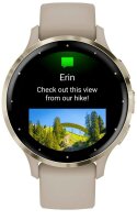 GARMIN Venu 3S Smartwatch french grey, softgold