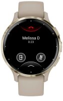 GARMIN Venu 3S Smartwatch french grey, softgold