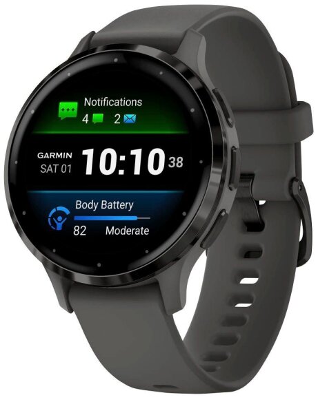 GARMIN Venu 3S Smartwatch kieselgrau, schiefergrau