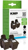 KMP H11D schwarz Druckerpatronen kompatibel zu HP 2x 56...