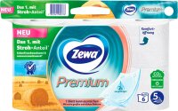 Zewa Toilettenpapier Premium 5-lagig, 6 Rollen