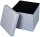 Echtwerk Wohnzimmer-Hocker mit Stauraum Store Cube EW-SW-0440 weiß Kunstleder, 1 St.