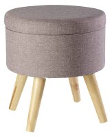Echtwerk Wohnzimmer-Hocker mit Stauraum Max EW-SH-0485...